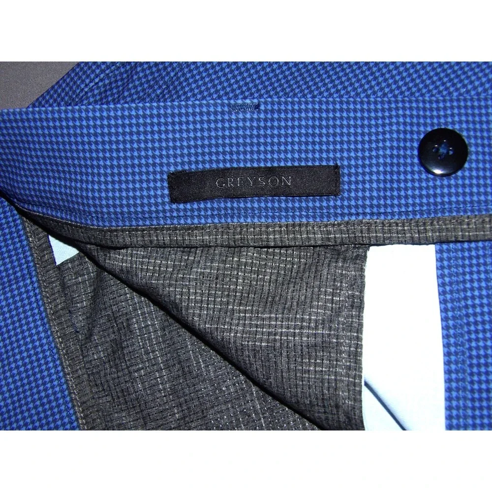 GREYSON MONTAUK‎ Blue Check Stretch 10